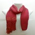 Designer Half Net Diamond Stole- Ruby Red
